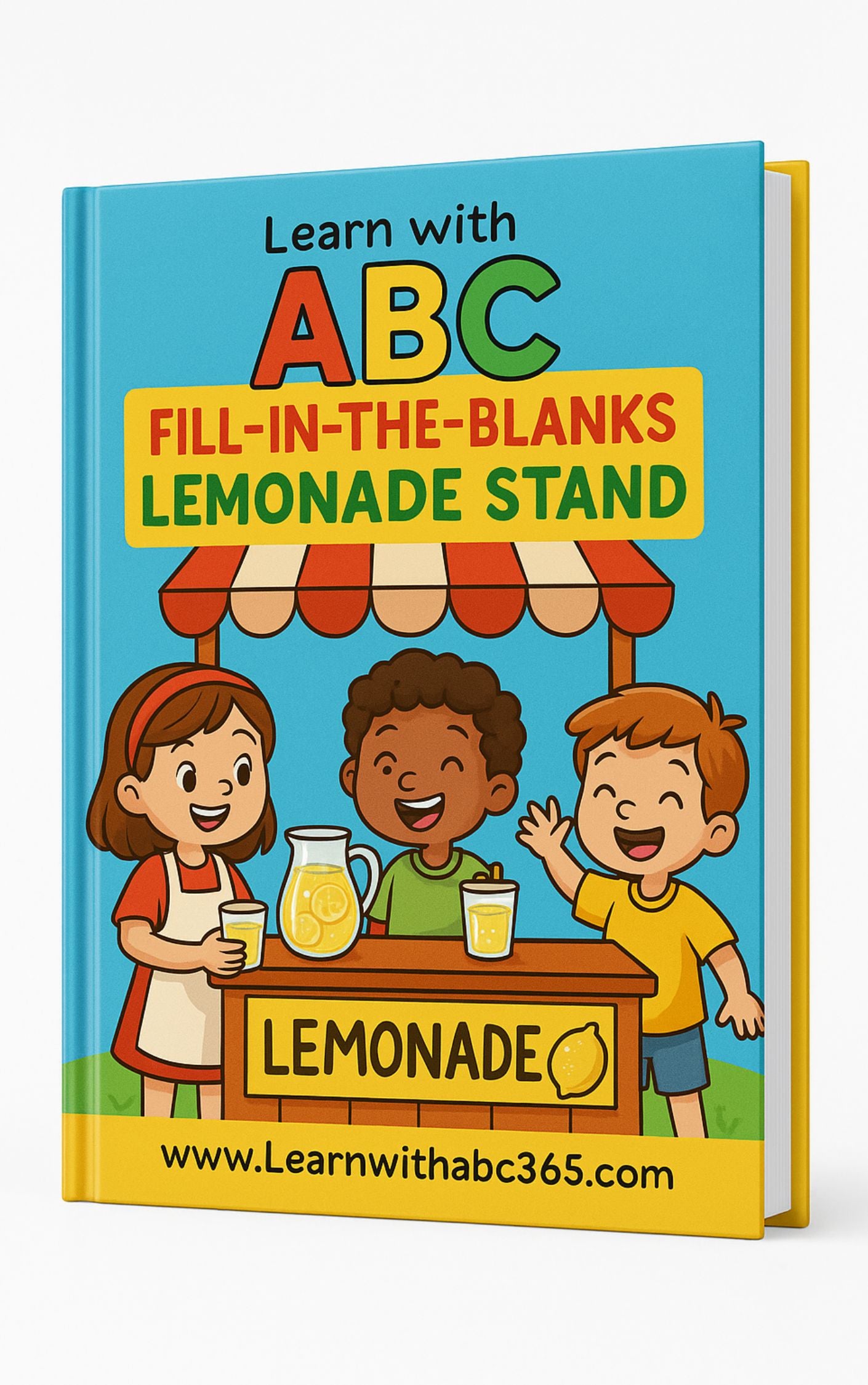 Learn With ABC: Lemonade Stand Fill-in-the-Blanks eBook, Fun Business & Money Lesson for Kids